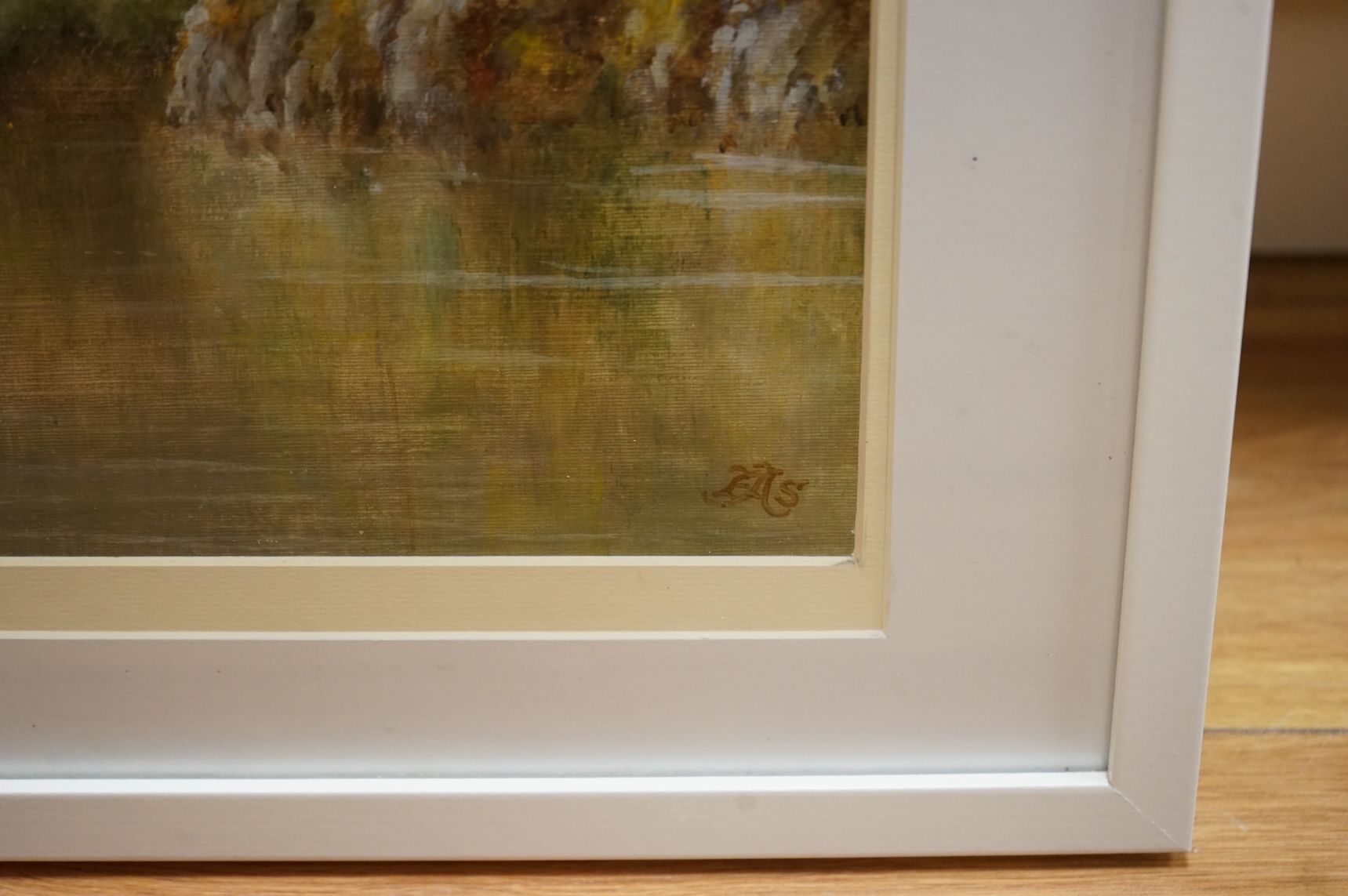 EAS, four oils, landscapes and riverscapes to include ‘The Derwent Matlock, Derbyshire’, each initialled, largest 29 x 39cm